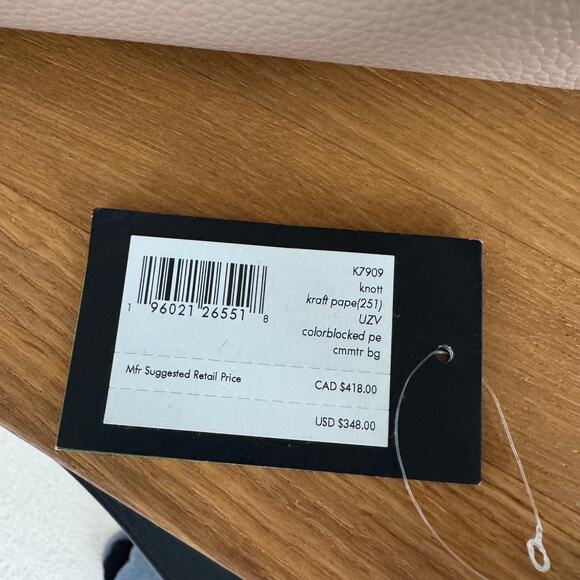 Kate Spade Knott Colorblocked Commuter Bag Kraft Paper Multi - Picture 11 of 11